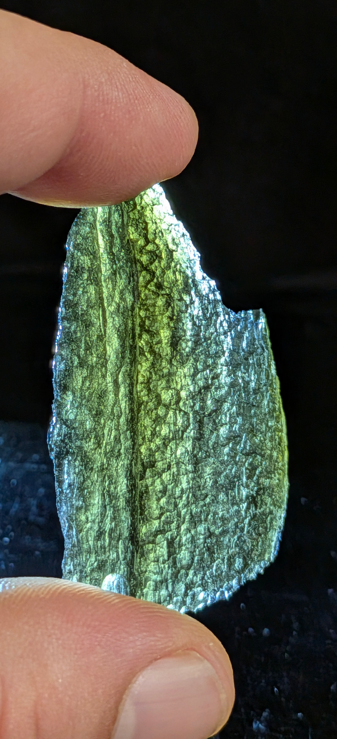 A+++ Grade Angel Chime Moldavite From Nesmen Forest #2 - 9.84g