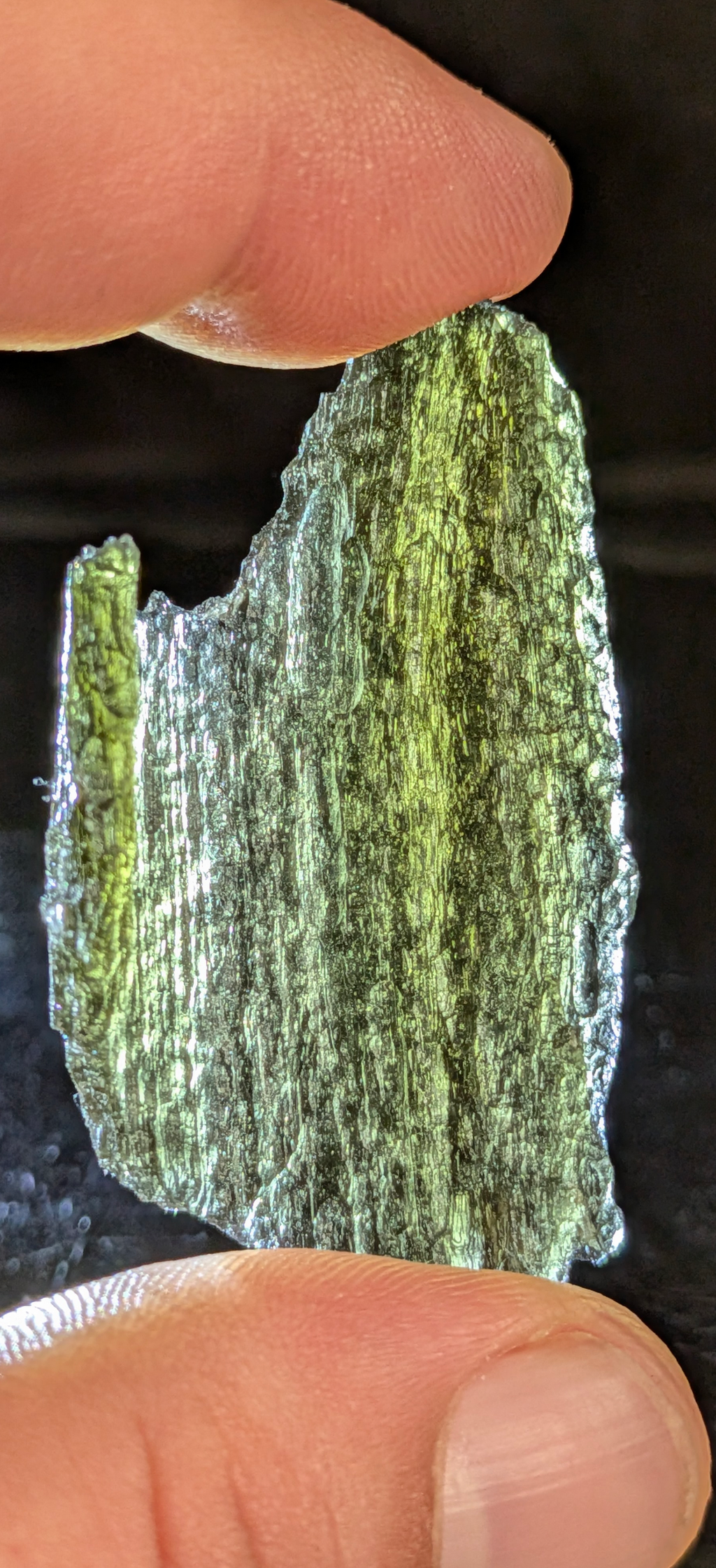 A+++ Grade Angel Chime Moldavite From Nesmen Forest #2 - 9.84g