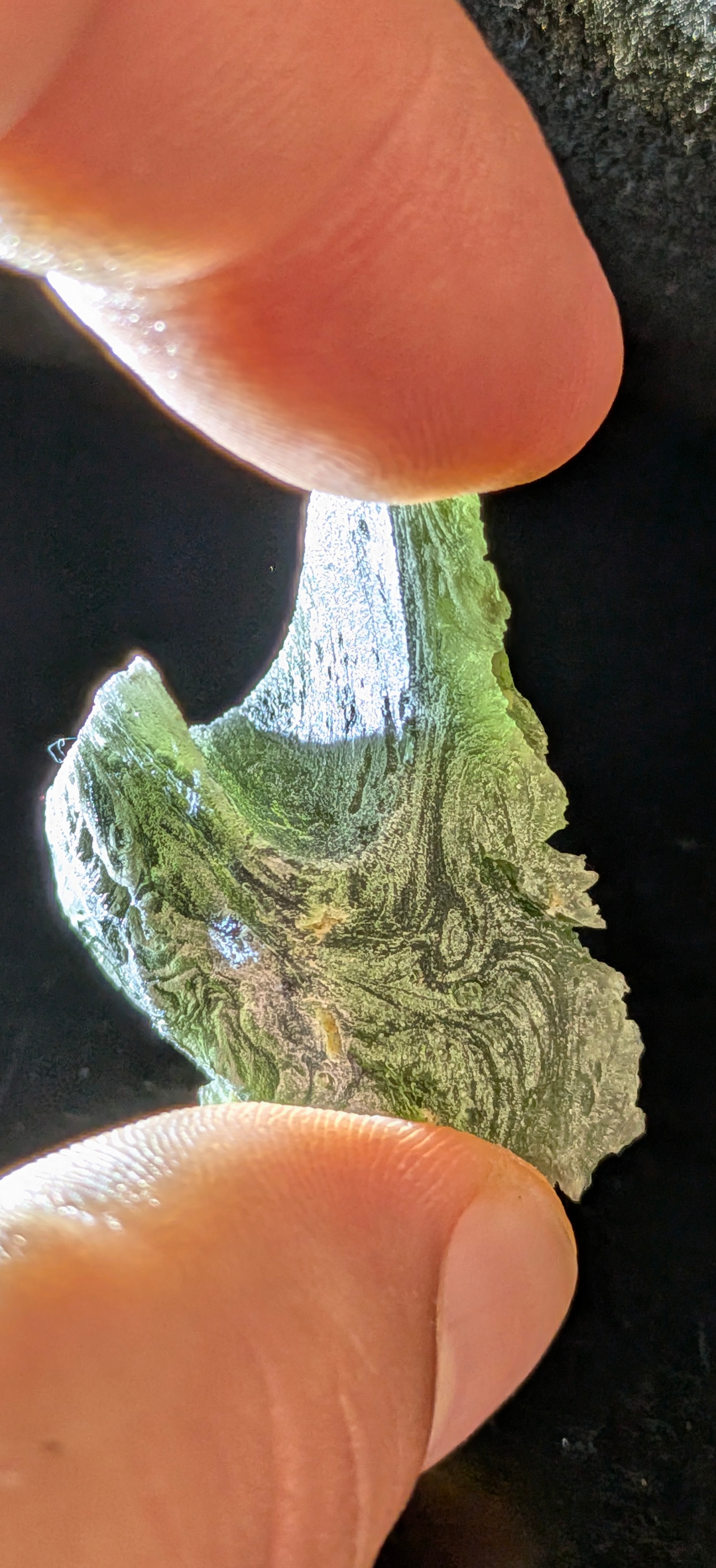 A+++ Grade Frosty Moldavite From Bartochov #80- 13,39g