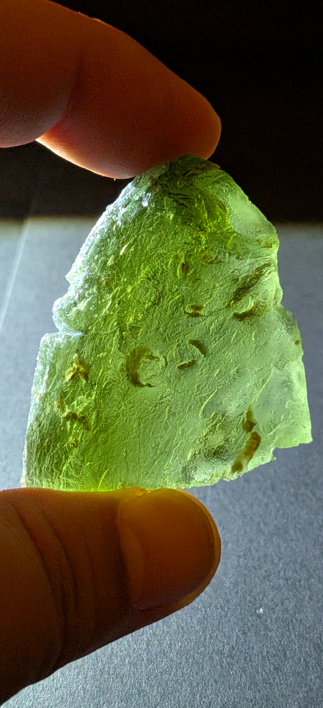 A+++ Grade Moldavite From Jankov #111 - 21.91g