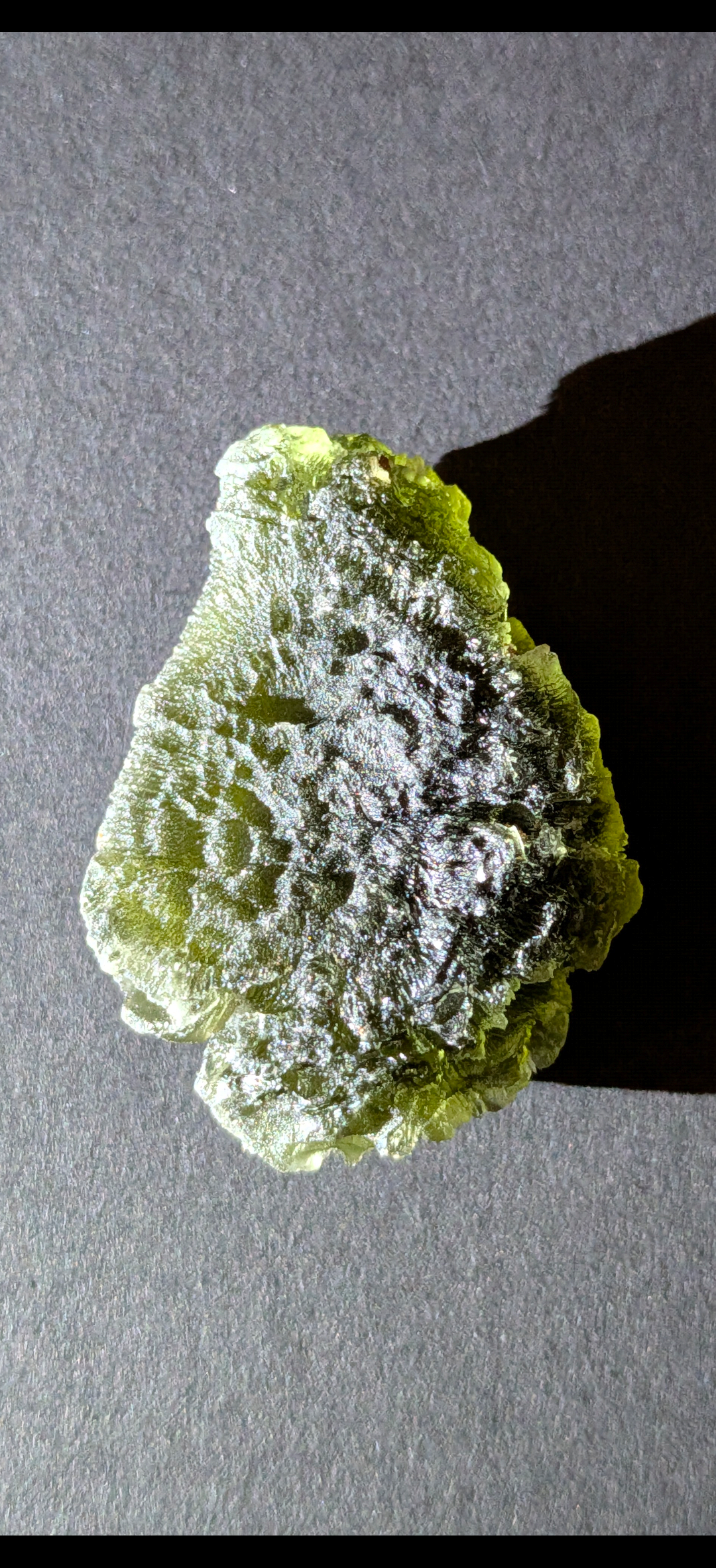 A+++ Grade Frosty Moldavite From Brusna #115 - 15.55g