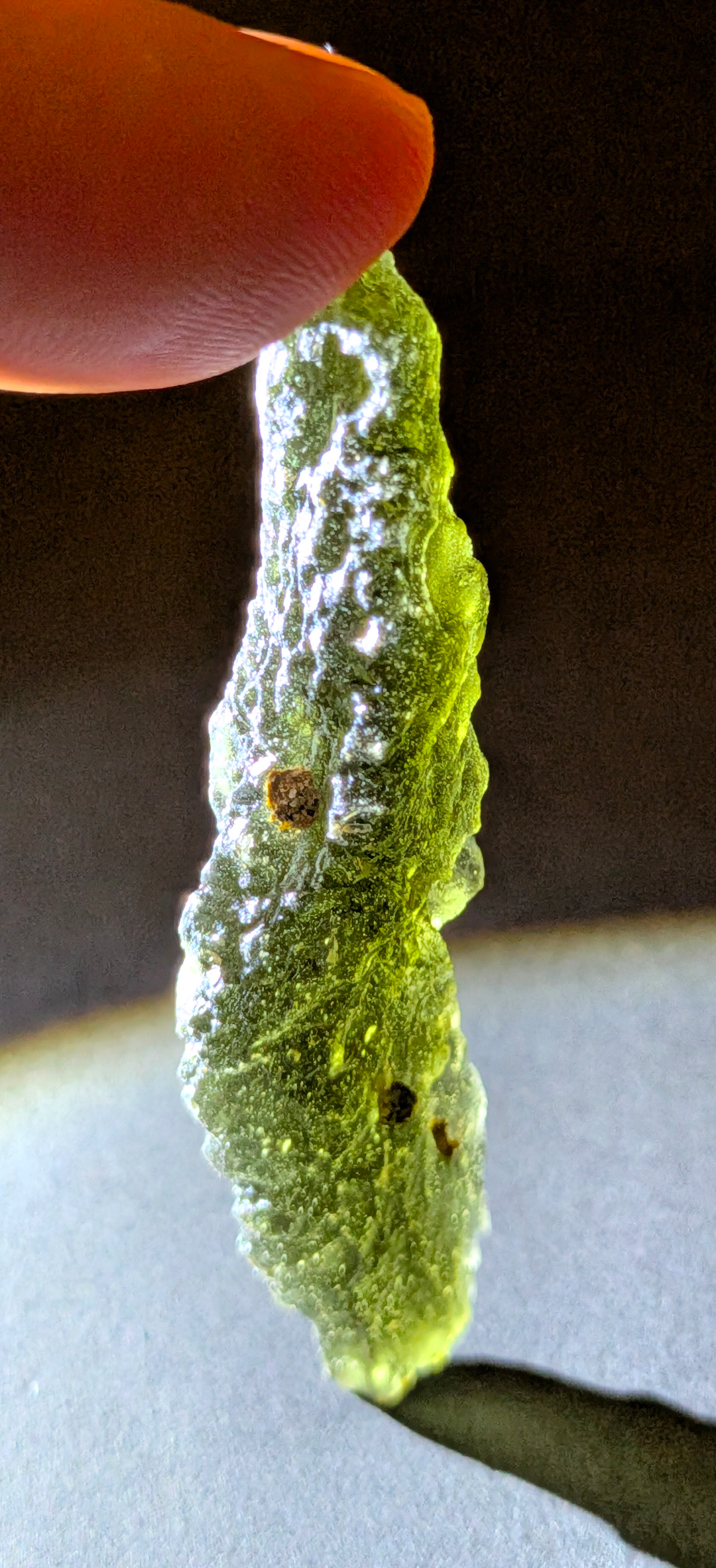 A+++ Grade Moldavite From Nesmen - Louka #125 - 11.89g