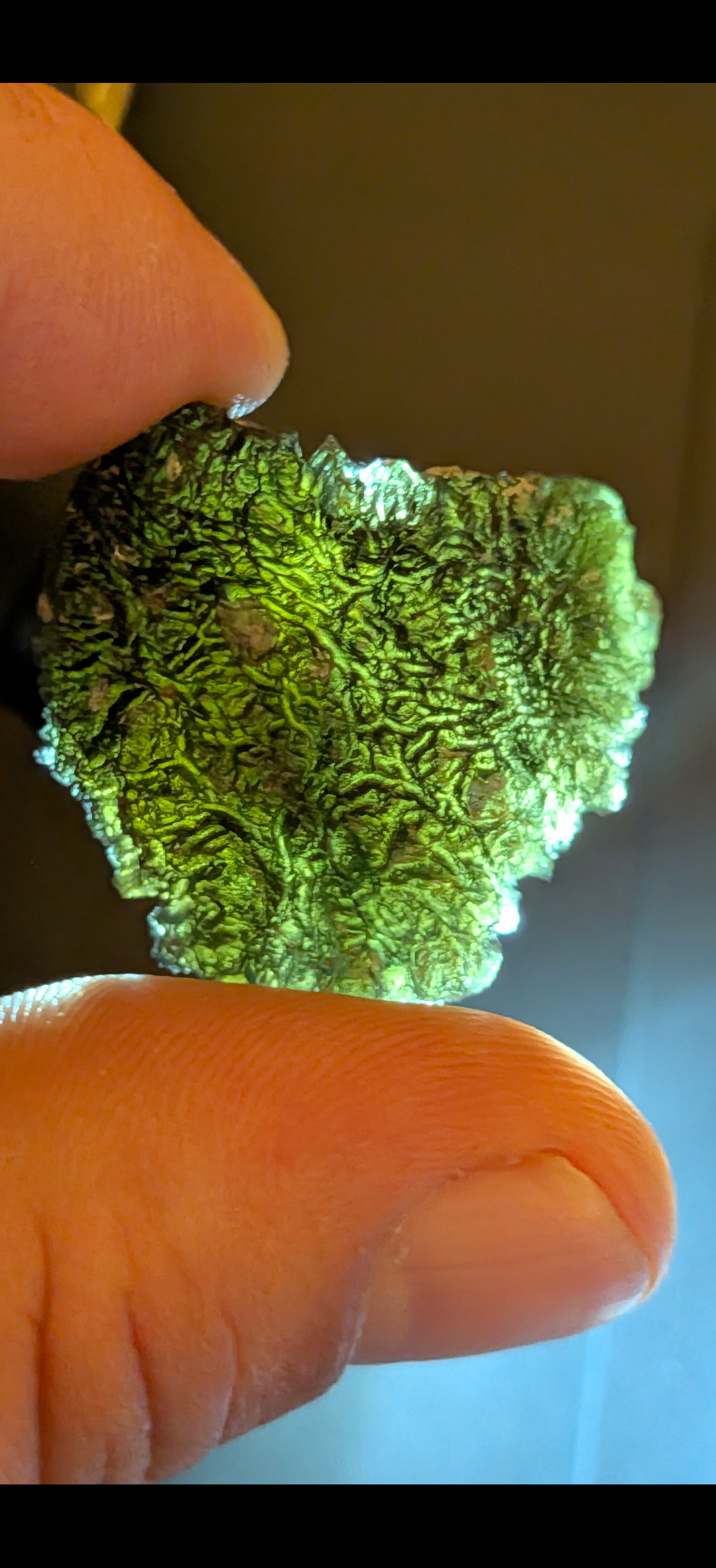 A+++ Grade Moldavite From Netrebice #134 - 14.65g