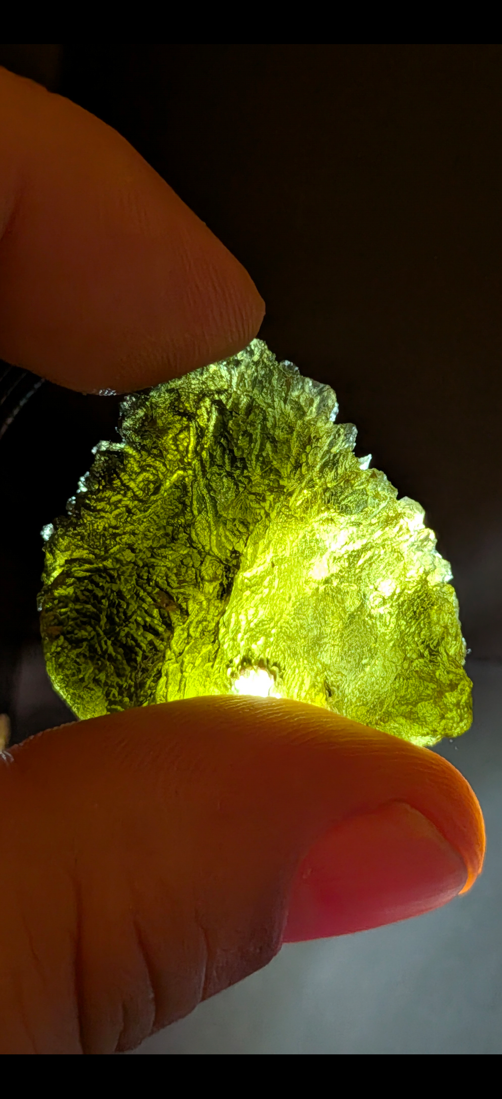 A+++ Grade Moldavite From Netrebice #134 - 14.65g