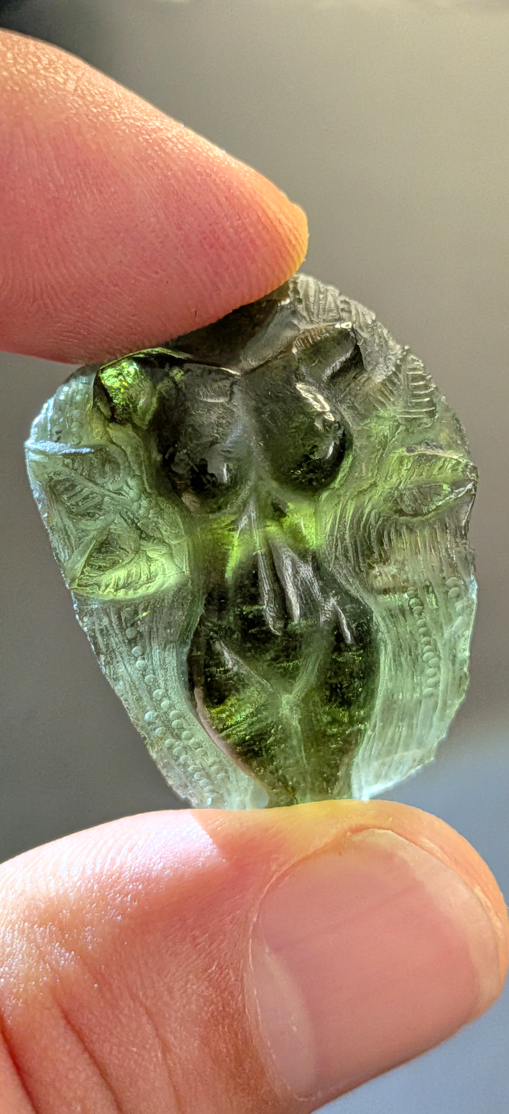 Moldavite Art-Glyptic - Aphrodite #74 - 8.47g