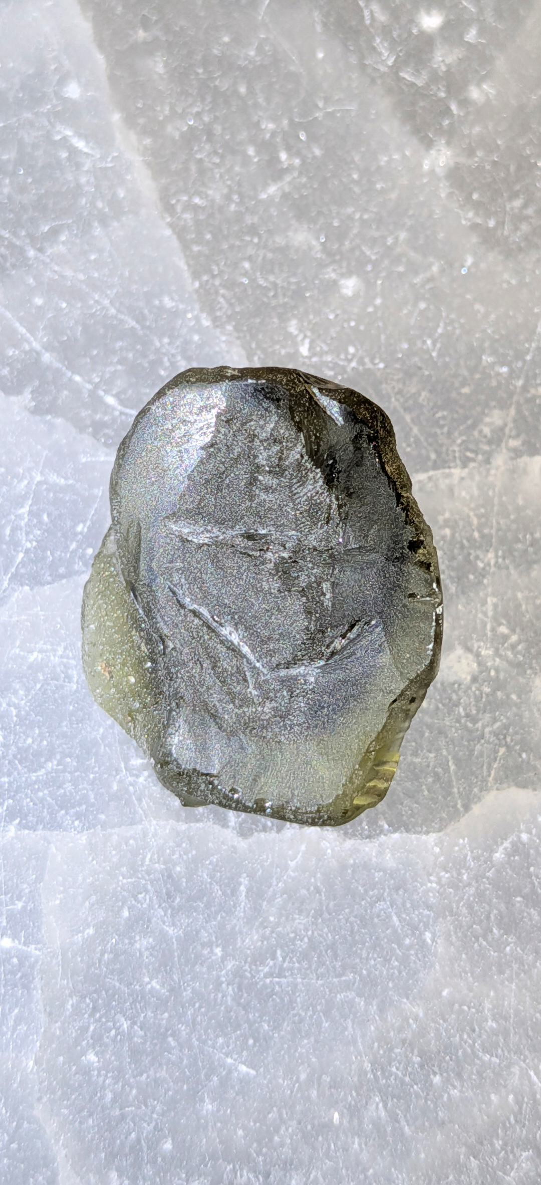 Moldavite Art-Glyptic - Pharaoh #77 - 4.56g