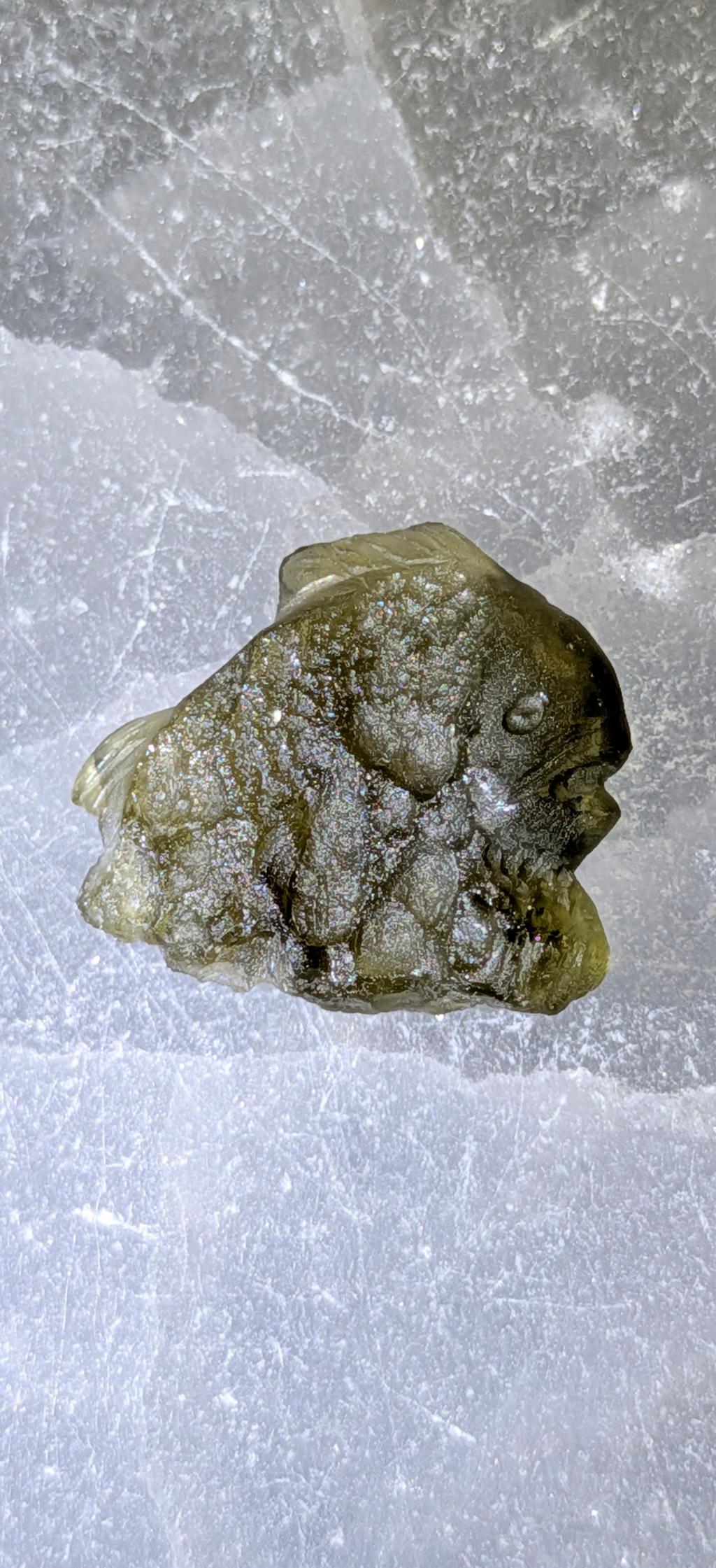 Moldavite Art-Glyptic - Fish #78 - 1.45g