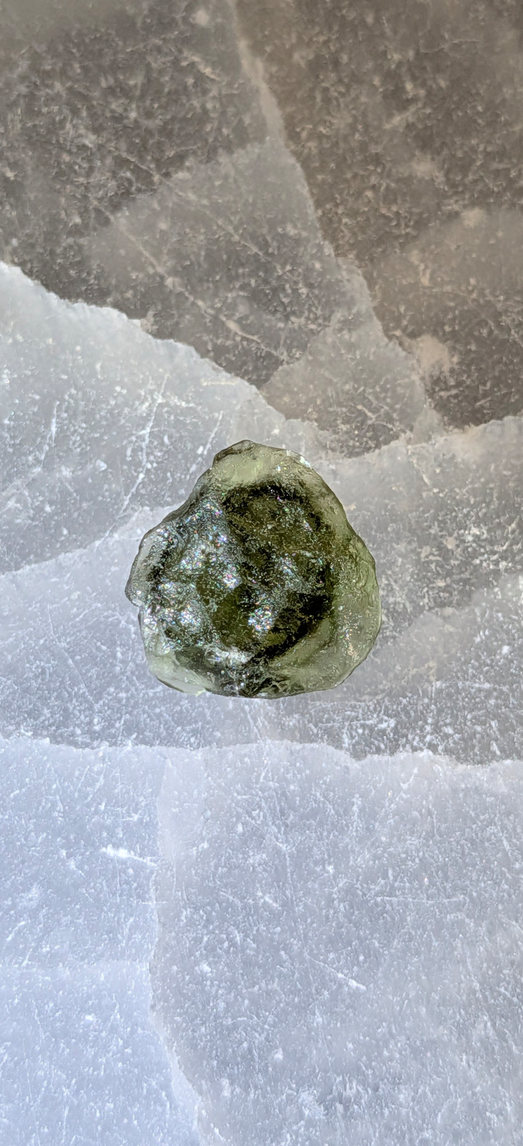 Moldavite Art-Glyptic - Ladybug #79 - 1.02g