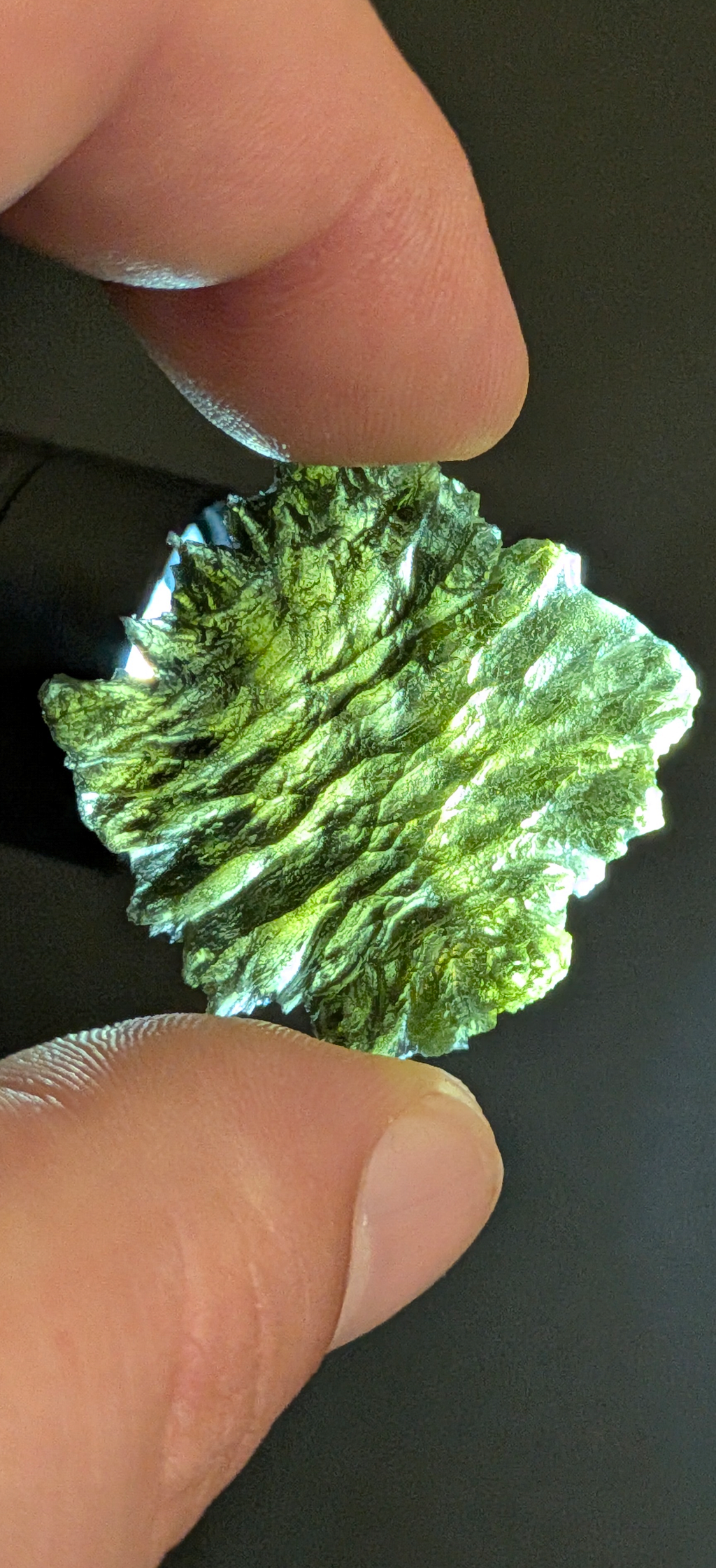 A+++ Grade Hedgehog Moldavite From Besednice - Jezkovna #122 - 6.85g