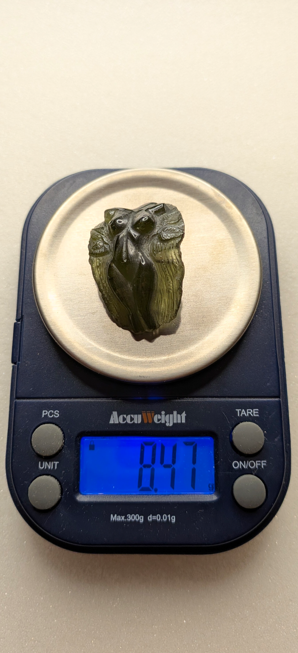 Moldavite Art-Glyptic - Aphrodite #74 - 8.47g