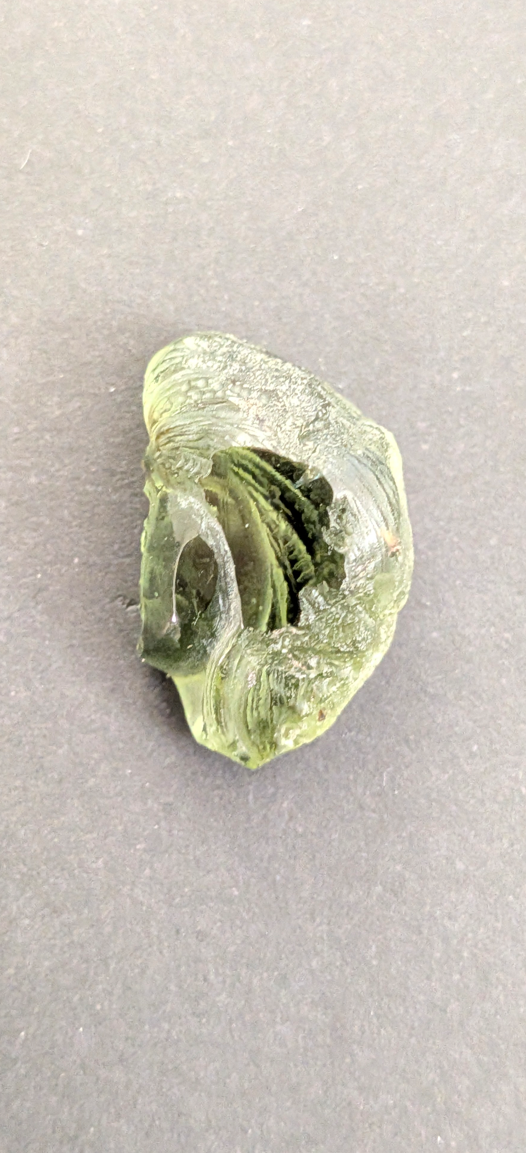 Moldavite Art-Glyptic - Ancient Face #76 - 4.94g