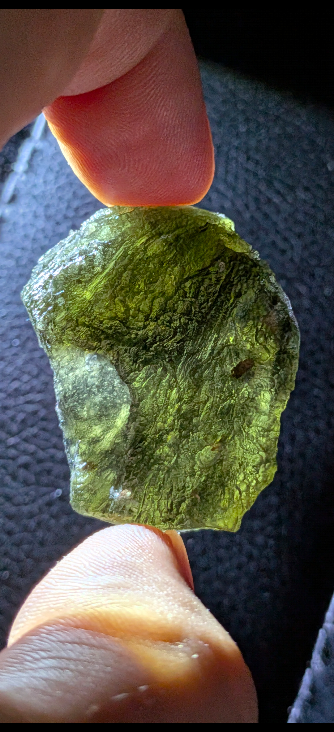 A+++ Grade Moldavite From Habri #141 - 14.94g