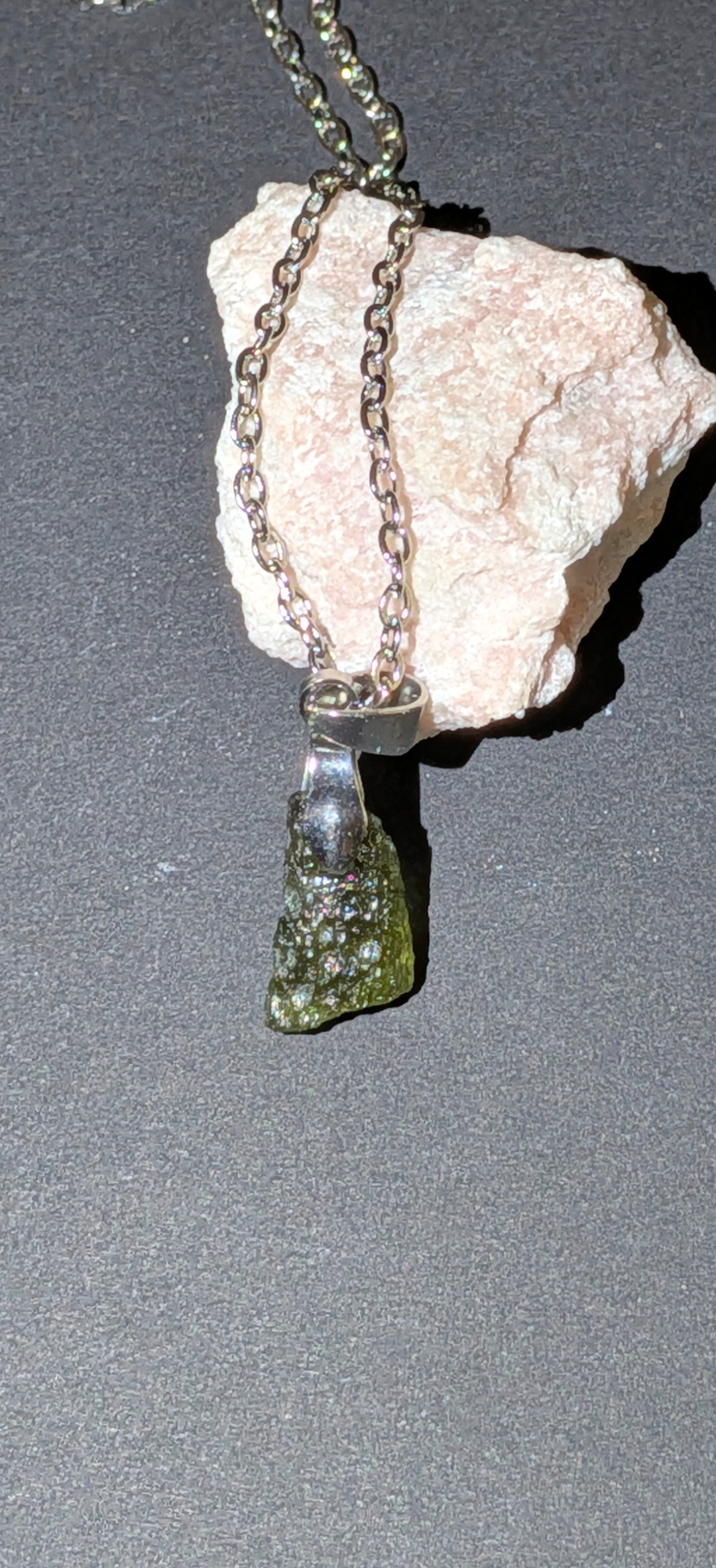 Moldavite Hand-Made Pendant #3 - 0.9g