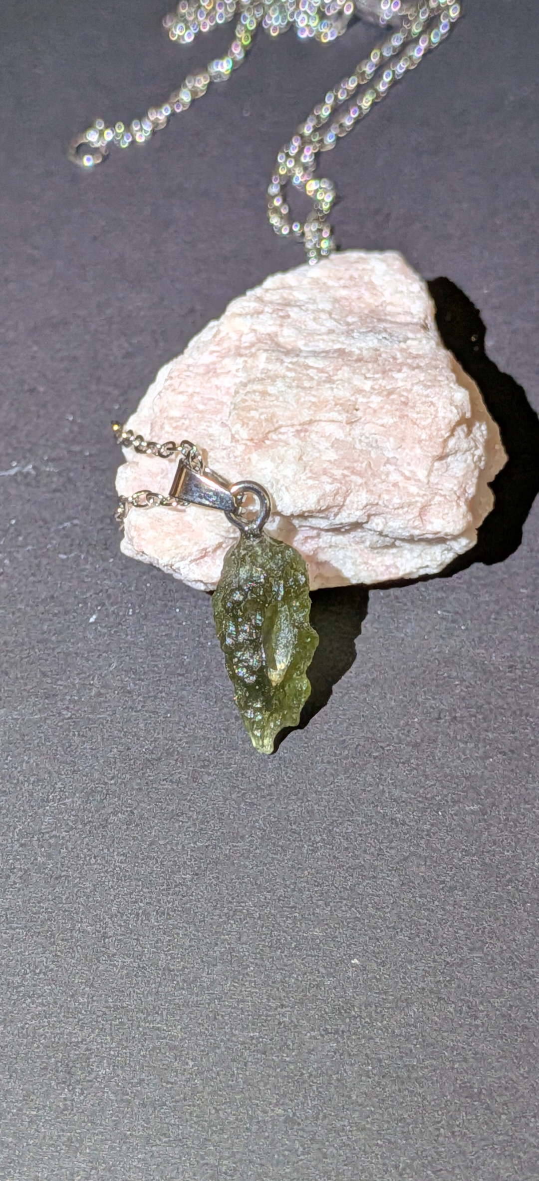 Moldavite Hand-Made Pendant #7 - 1.24g