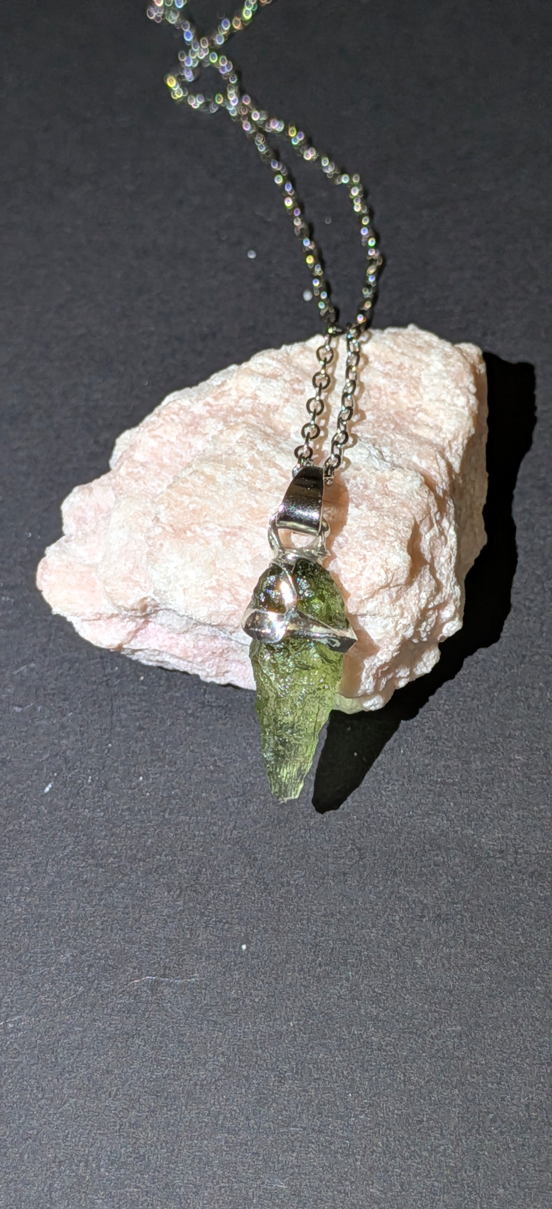 Moldavite Hand-Made Pendant #8 - 1.02g