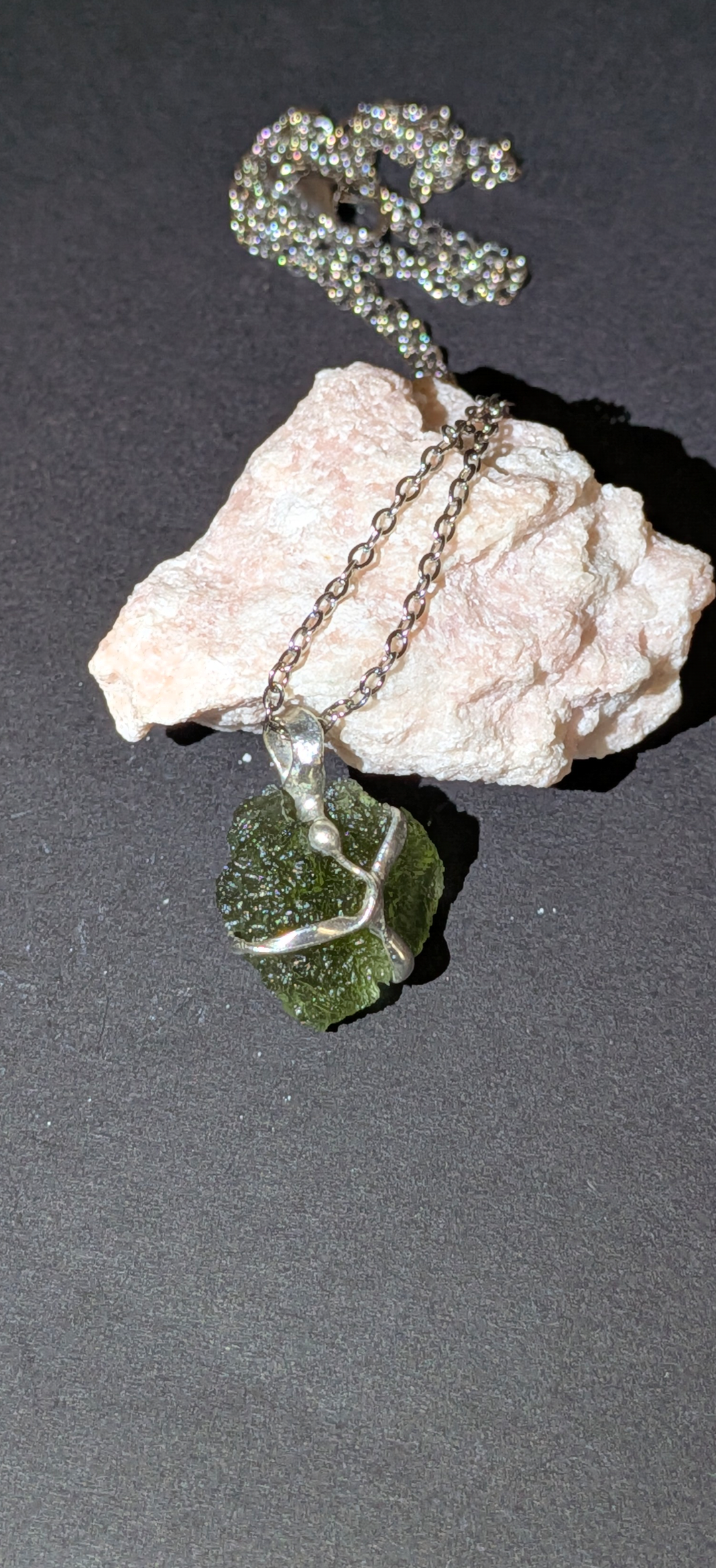 Moldavite Hand-Made Pendant #16 - 2.29g