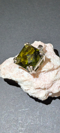 Barion Fancy Cut Moldavite Gemstone In 925 Silver #26- 5.51ct