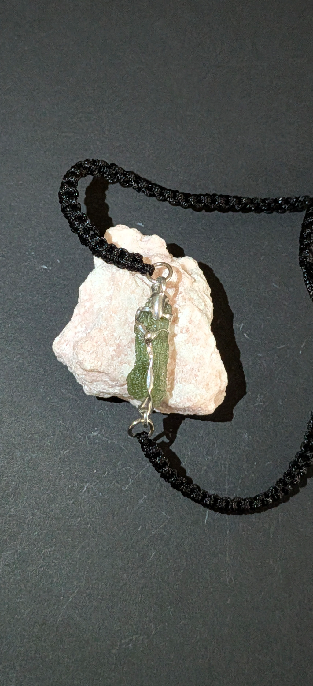 Fabric Bracelet With A Moldavite From Jakule 0,7g #49 (Copy)