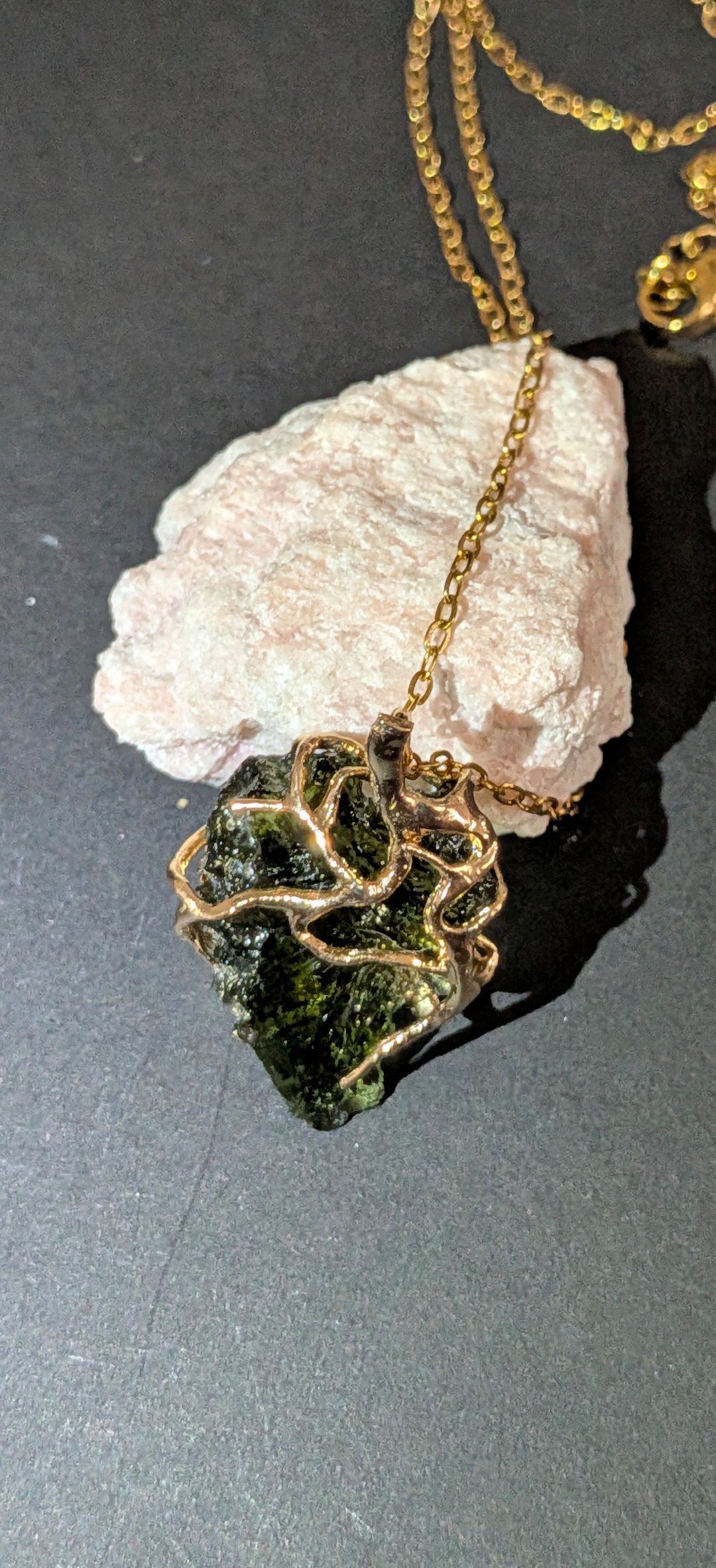 Gold Plated Surgical Steel Pendant 2,35g #66