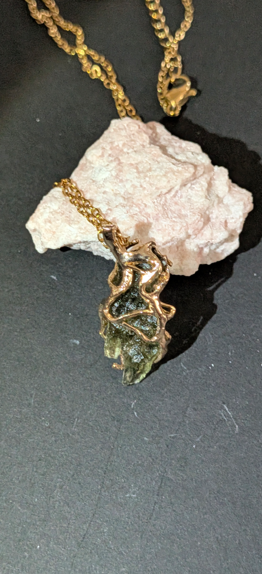 Gold Plated Surgical Steel Pendant 1,38g #69