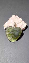 Heart Shaped Pendant With Moldavites #32