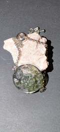 Transparent Bracelet With Moldavites And Herkimer Diamonds #52