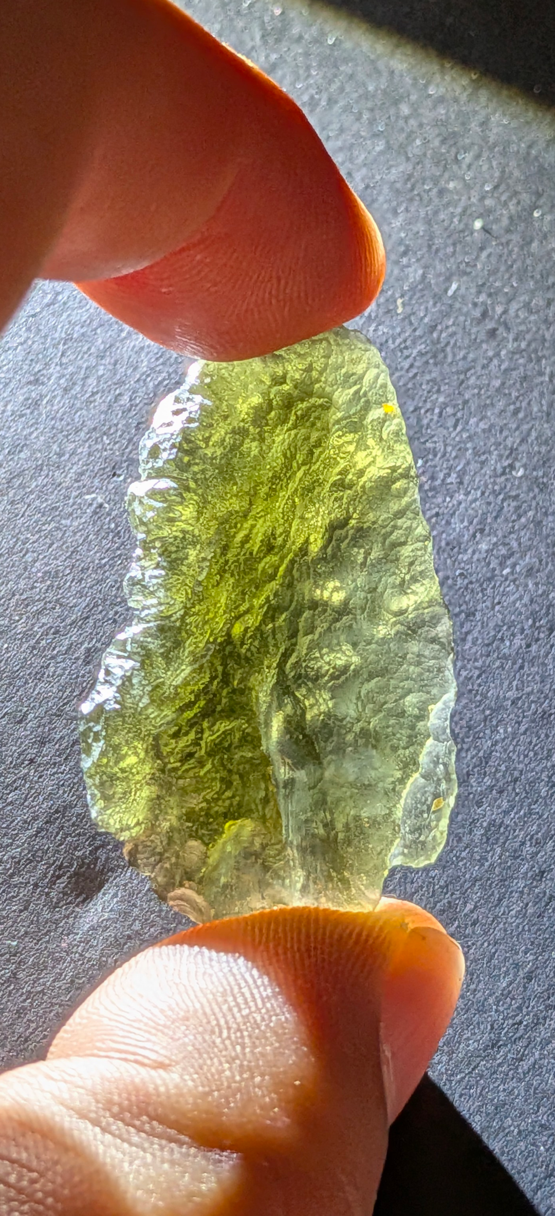 A+++ Grade Moldavite From Nesmen - Louka #116 - 9.86g