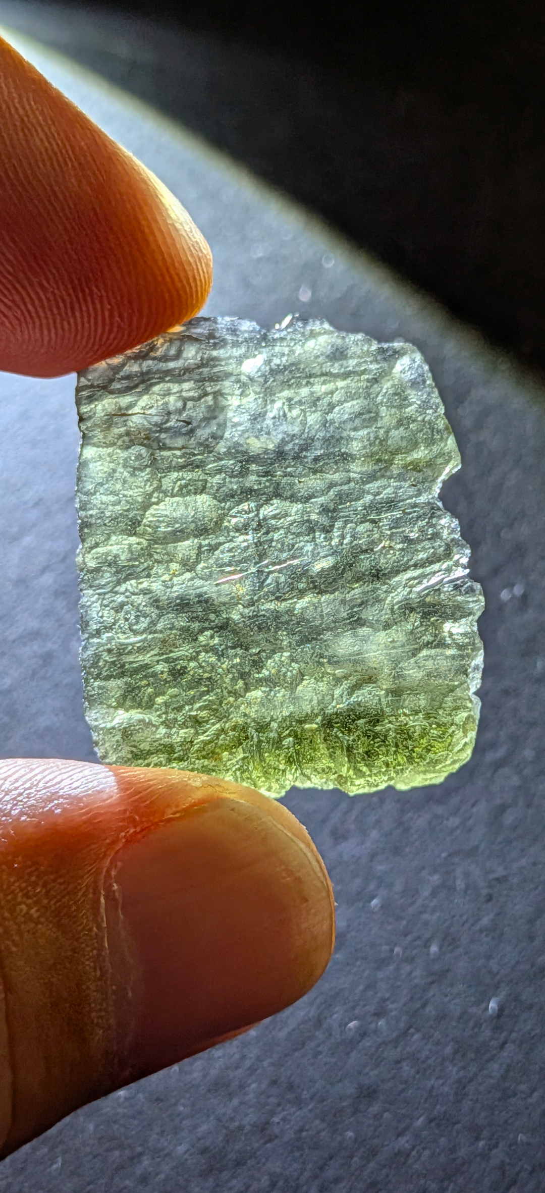 A+++ Grade Angel Chime Moldavite From Nesmen - Louka #117 - 4.89g