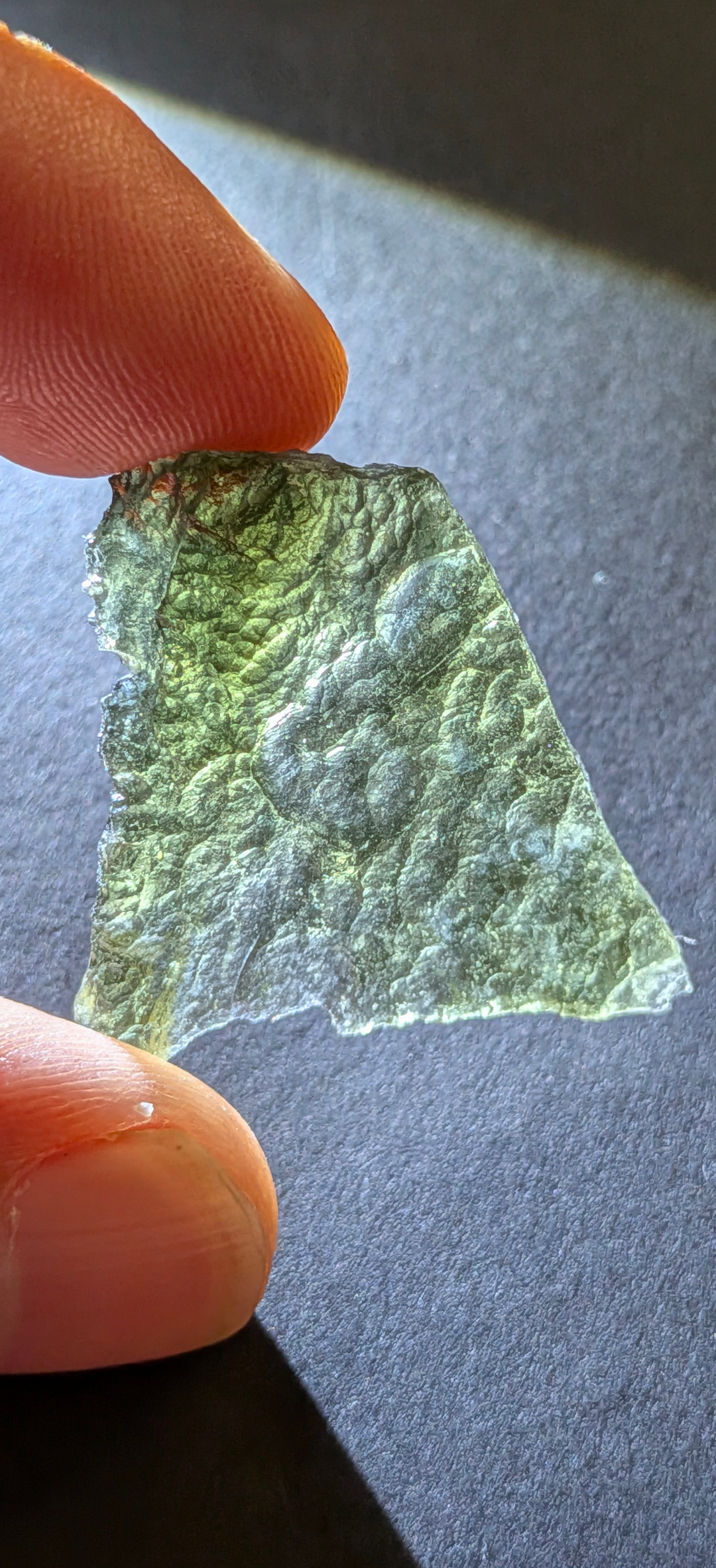 A+++ Grade Angel Chime Moldavite From Chlum #119 - 4.49g