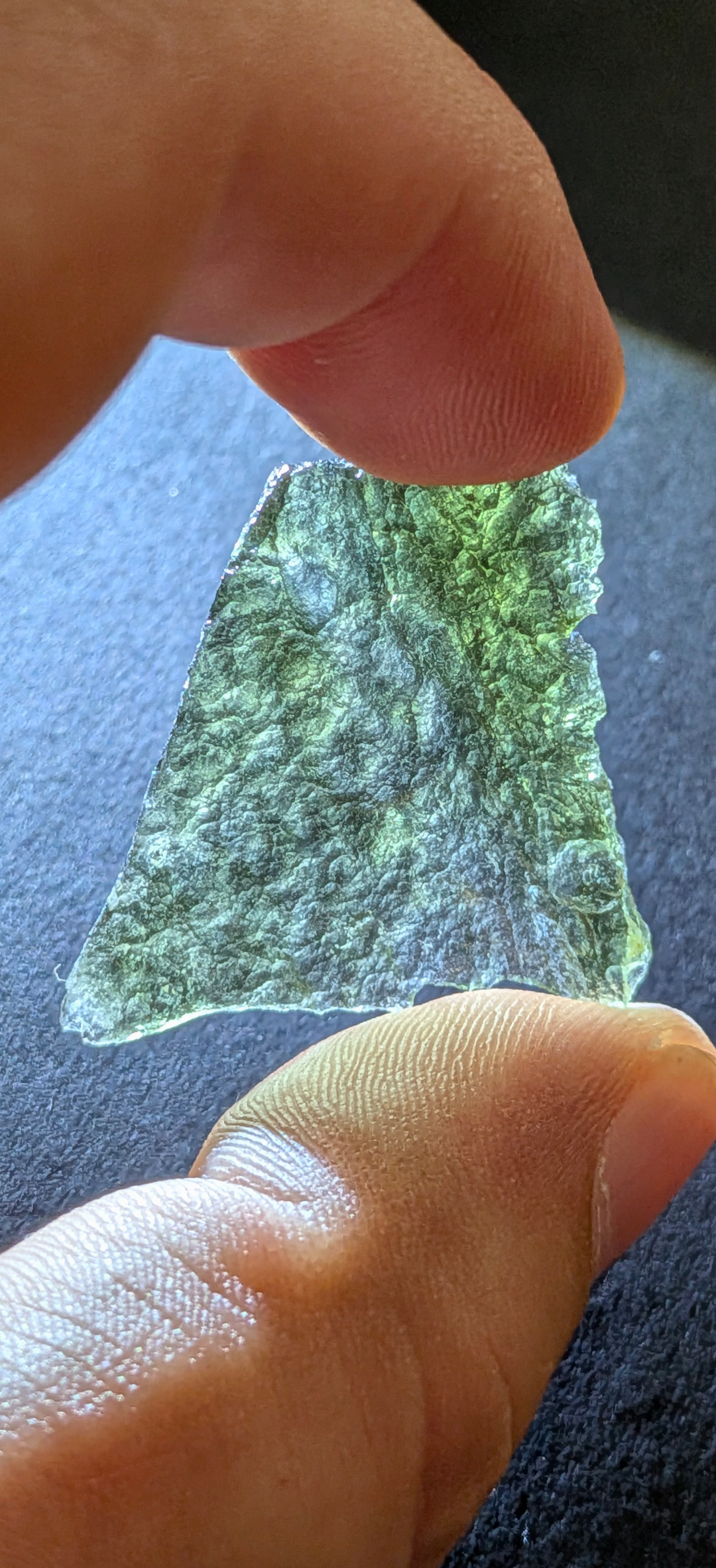 A+++ Grade Angel Chime Moldavite From Chlum #119 - 4.49g