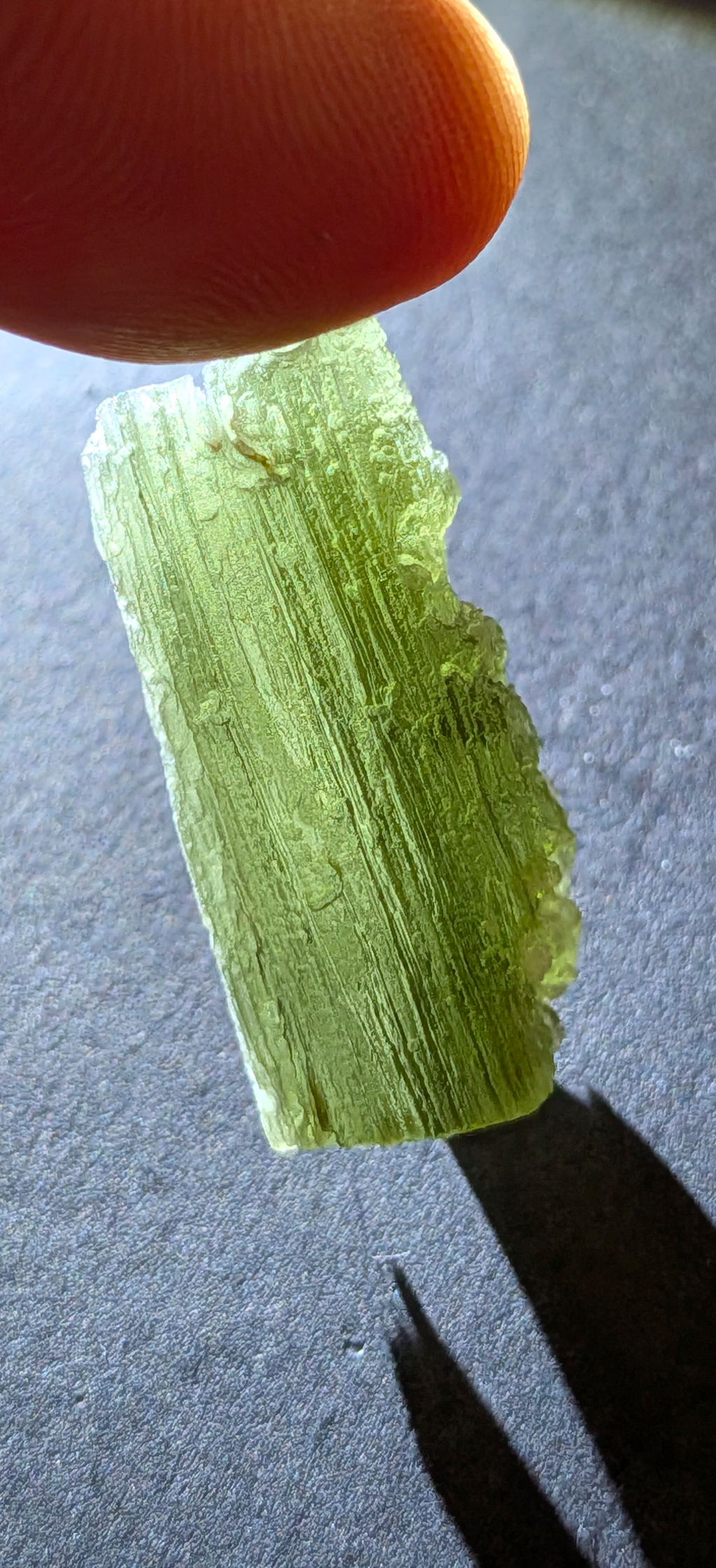 A++ Grade Moldavite From Nesmen - Zahrada #123 - 5.93g