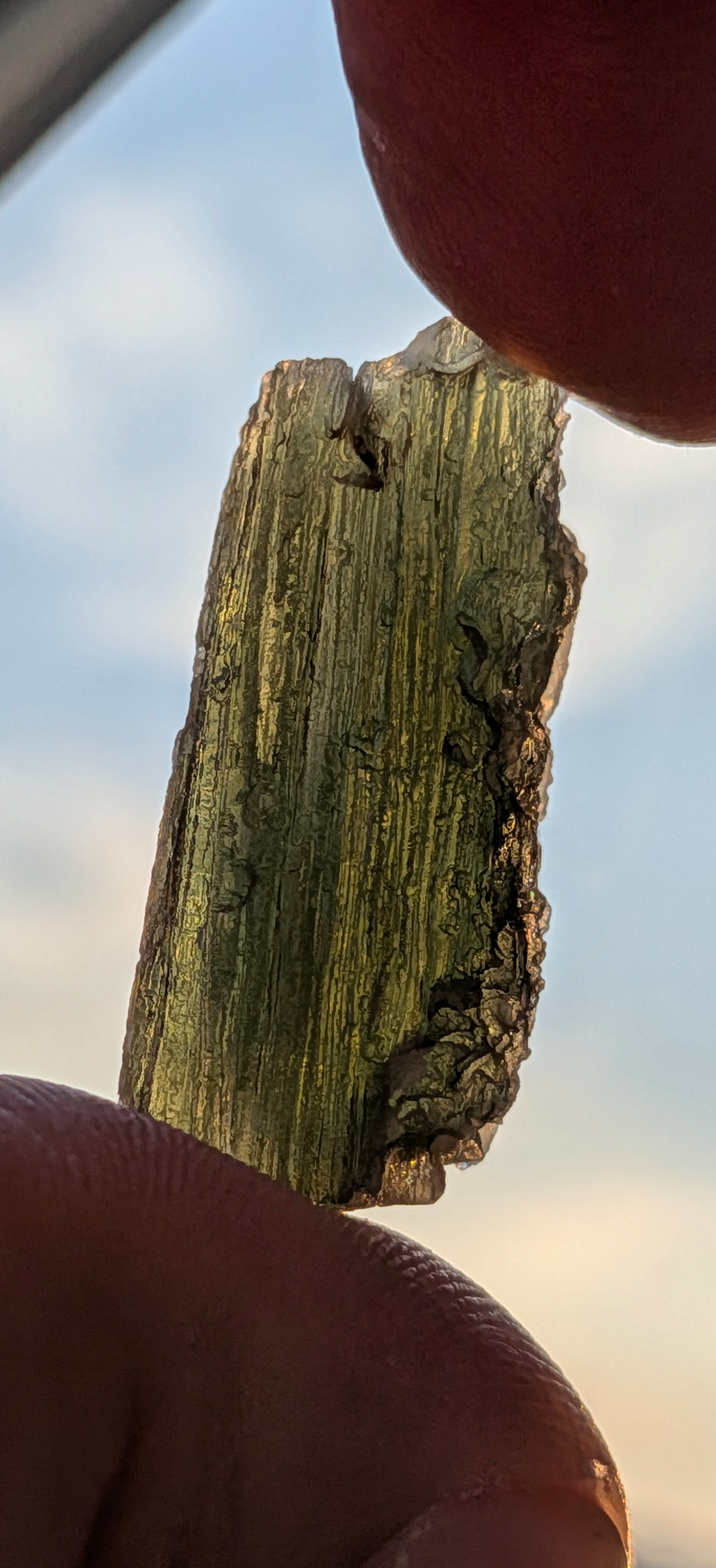 A++ Grade Moldavite From Nesmen - Zahrada #123 - 5.93g