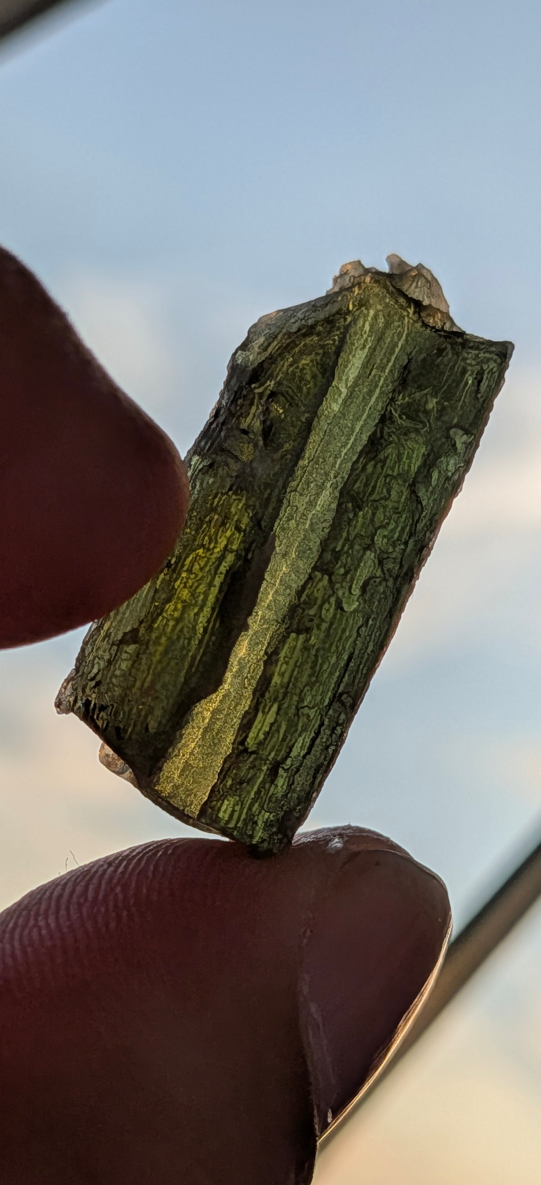 A++ Grade Moldavite From Nesmen - Zahrada #123 - 5.93g
