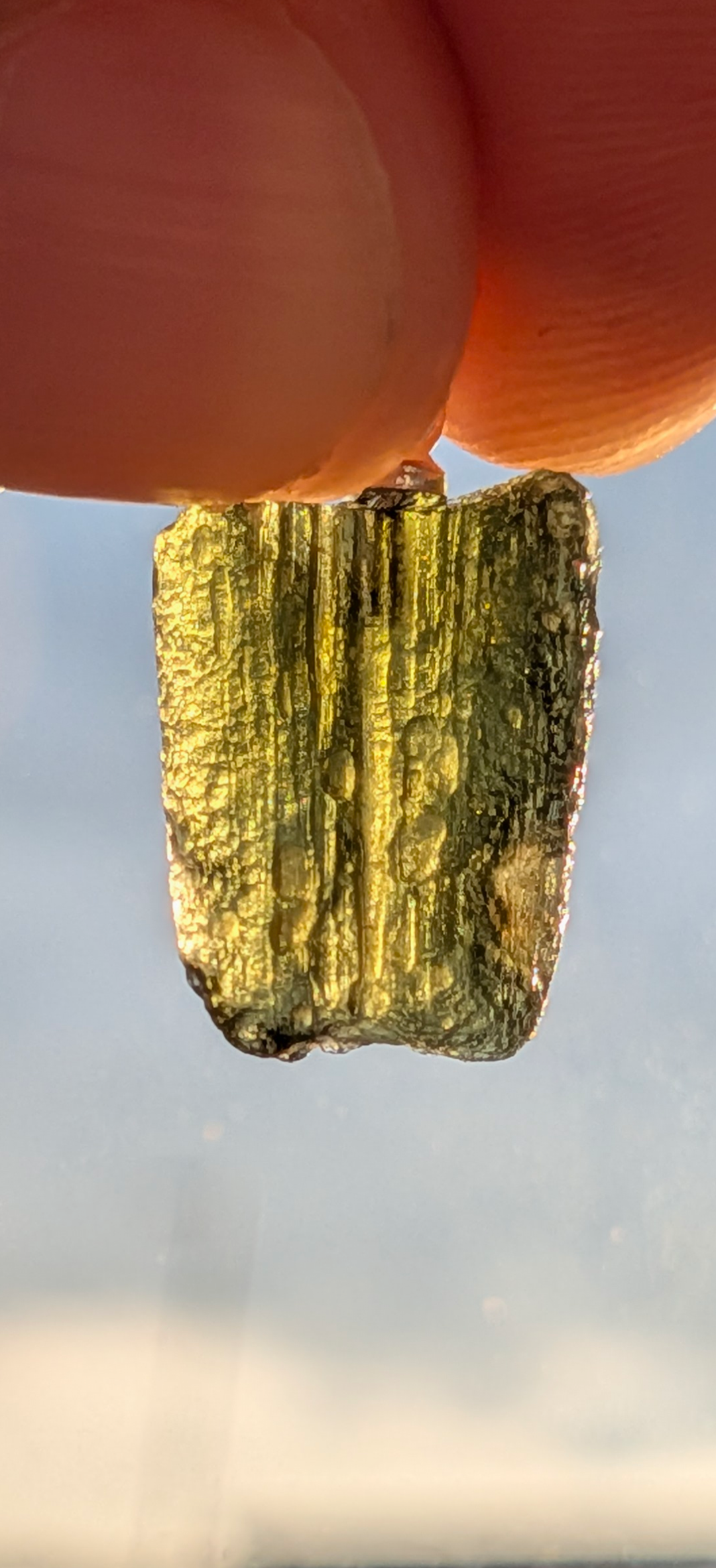 925 Silver Pendant With Moldavite #76