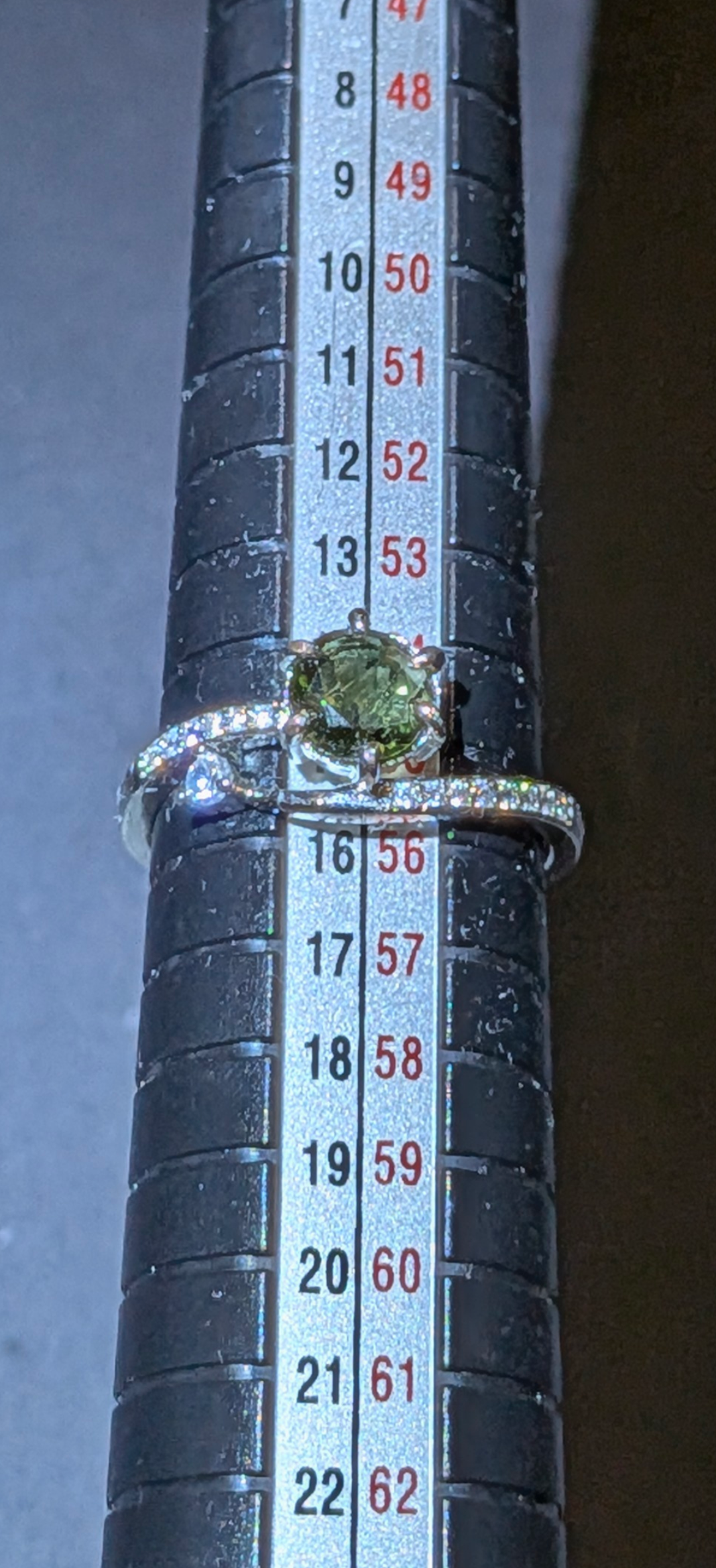 Moldavite Gemstone Ring 0,5ct #55