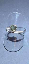 Moldavite Gemstone Ring 0,5ct #55