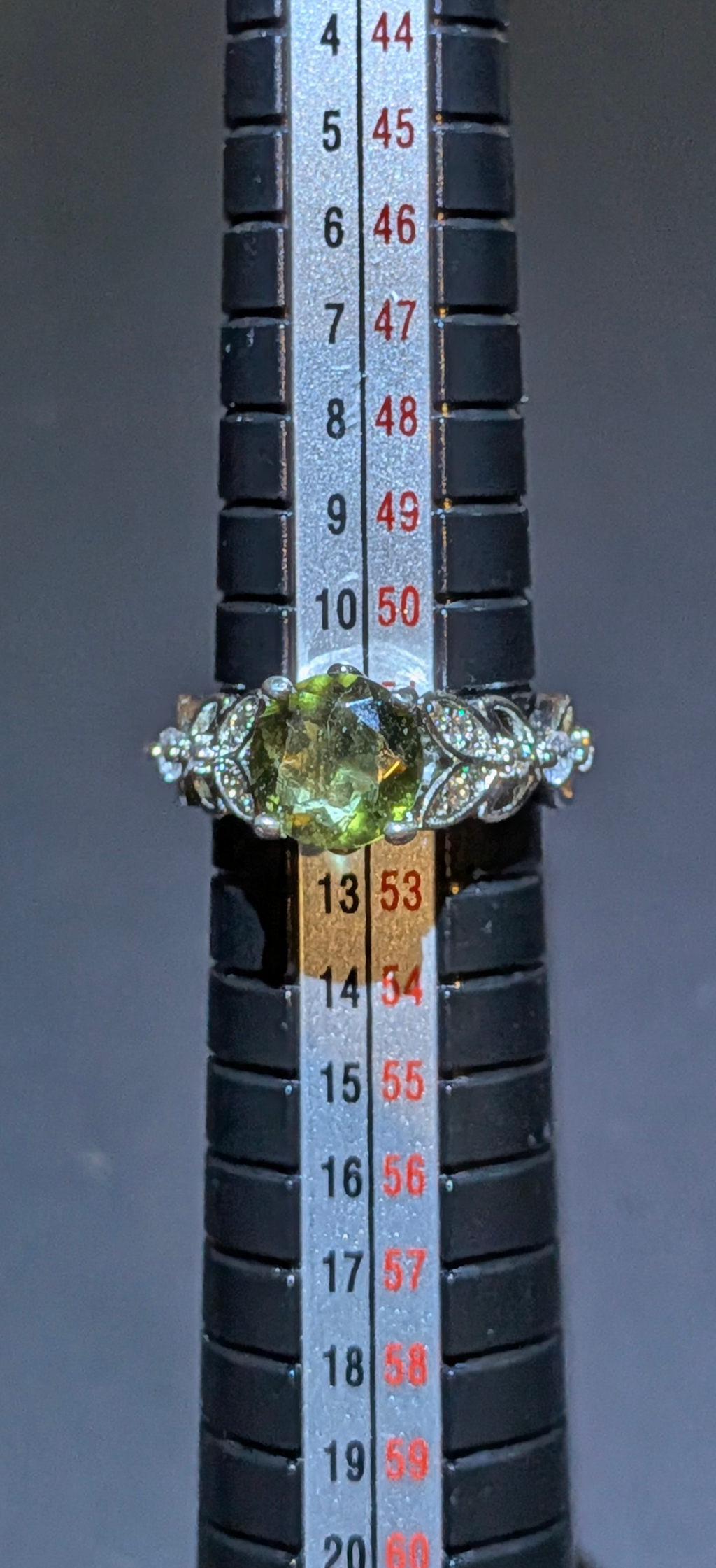 925 Silver Moldavite Gemstone Ring 1,7ct #58