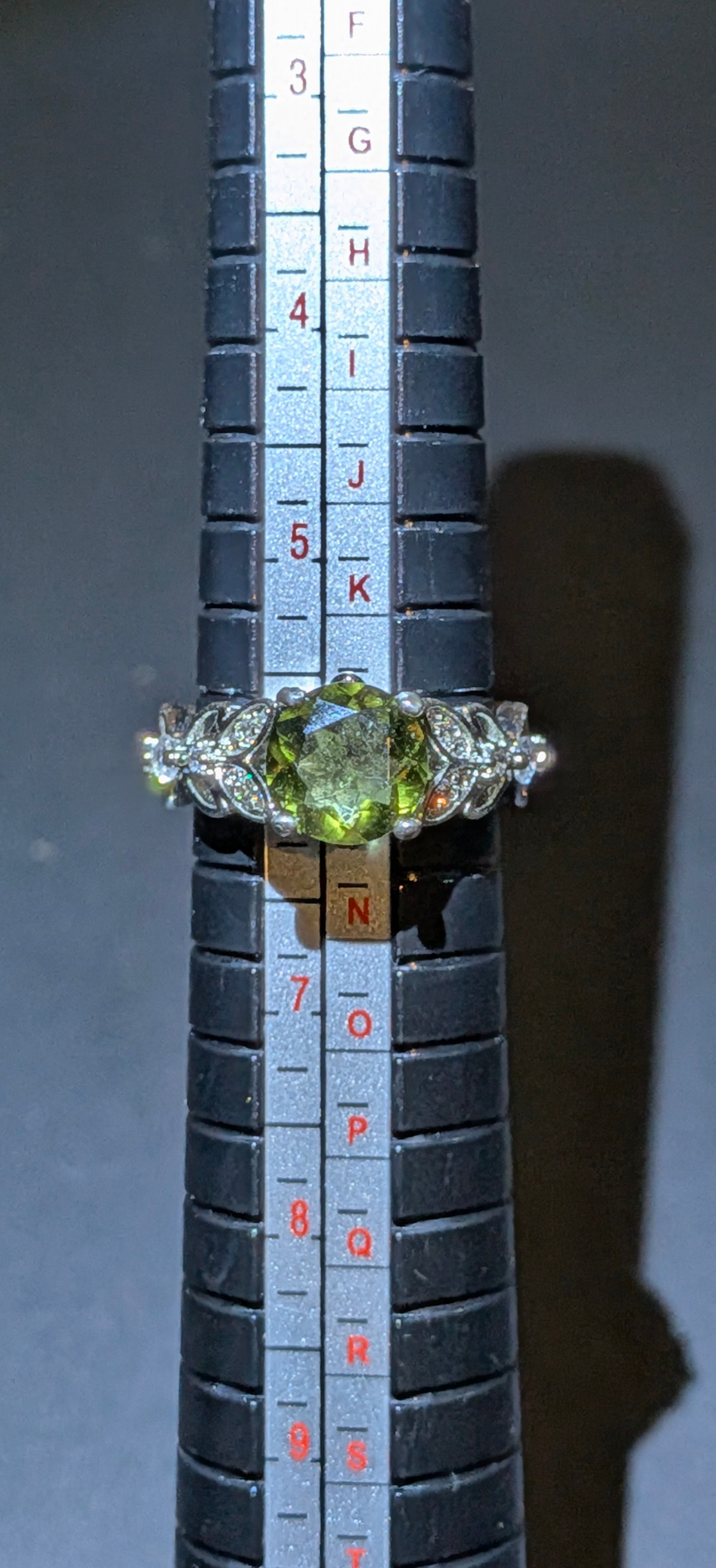 925 Silver Moldavite Gemstone Ring 1,7ct #58